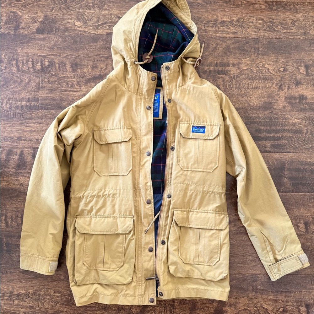 Penfield Beige Jacket with Tartan Lining